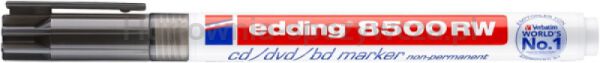Marker do płyt CD/DVD/BD e-8500 RW EDDING, zmywalny, 1 mm, czarny - 2