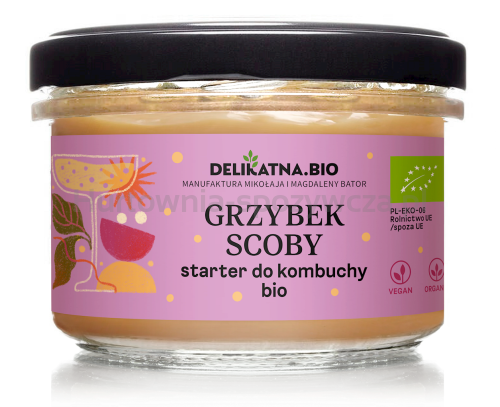 Grzybek Scoby Starter Do Kombuchy Bio 150 G - Delikatna [BIO]