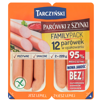 Tarczyński Parówki Z Szynki Family Pack 440 G