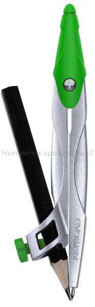 Cyrkiel metalowy KEYROAD, w etui, z ołówkiem, pakowany w display, mix kolorów - 6