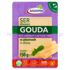 Mlekpol Ser Gouda Bez Laktozy Plastry 150G