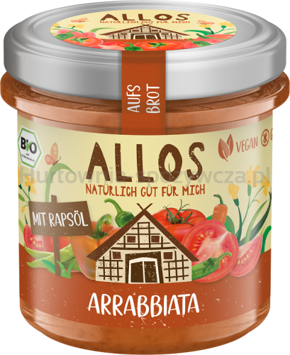 Pasta Kremowa Arrabbiata Bezglutenowa Bio 140 G - Allos [BIO]