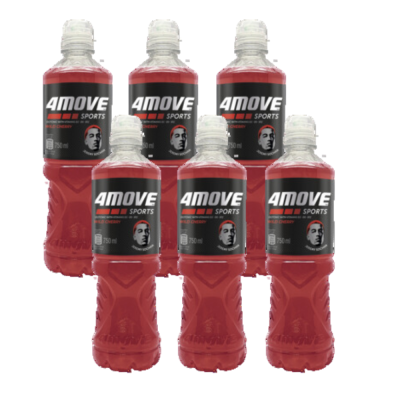 4Move Sports Isotonic With Vitamins Wild Cherry 750Ml x 6 szt