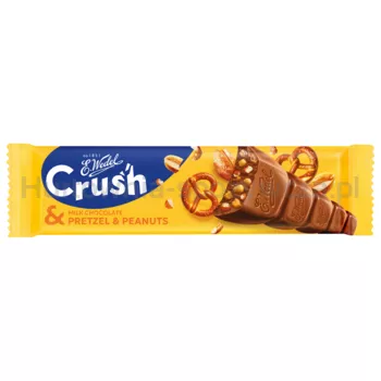 Wedel Baton Crush z precelkami i orzeszkami arachidowymi w czekoladzie mlecznej 25g