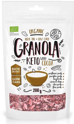 Diet-Food Granola Kakao Keto Bio 200 G