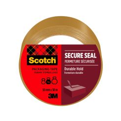 Taśma Pakowa Scotch Secure Seal, 50Mm, 50M, Brązowa 