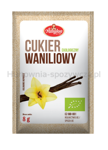 Cukier Z Wanilią Bourbon Bio 8 G - Amylon [BIO]