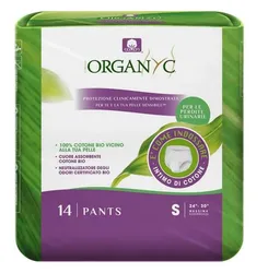 Bielizna chłonna z ekologicznej bawełny do nietrzymania moczu, rozmiar s, 14szt