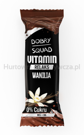 Baton Vitamin Relaks O Smaku Waniliowym Bez Dodatku Cukru 40 G - Dobry Squad [BIO]