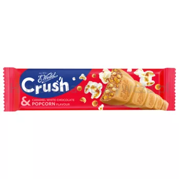 Wedel Baton Crush z popcornem w czekoladzie białej karmelowej 25g