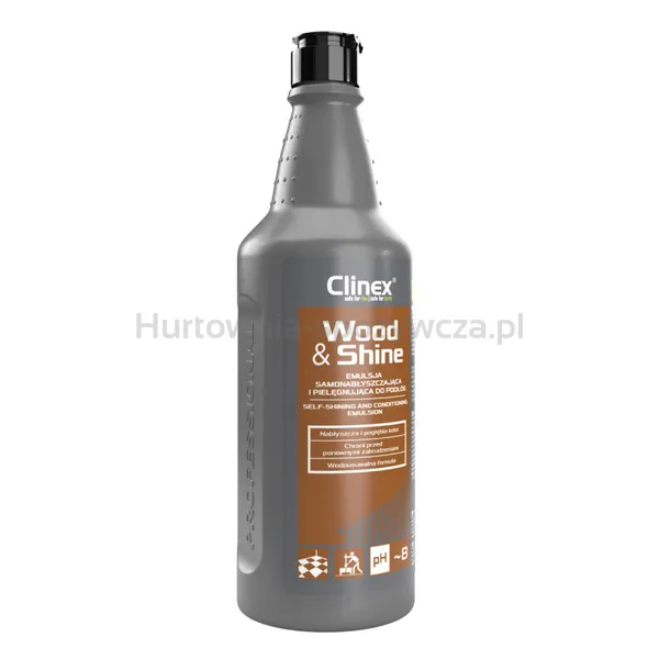 Emulsja Clinex Wood&Shine, Samonabłyszczająca I Pielęgnująca Podłogi, 1L