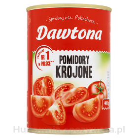 Pomidory Krojone Bez Skórki W Soku Pomidorowym 400G Dawtona