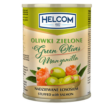 Helcom Oliwki Zielone Nadziewane Łososiem 300Ml 