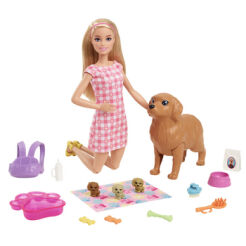 Barbie Narodziny piesków Zestaw + lalka