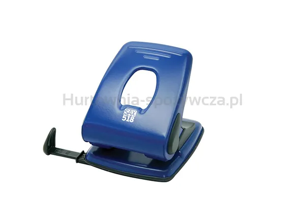 Sax Dziurkacz 518, dziurkuje do 40 kartek, niebieski 