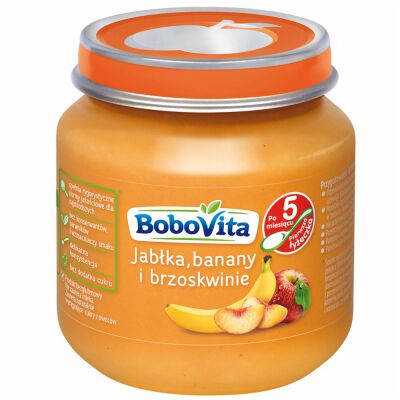 Bobovita Deserek Brzoskwinie Jabłka I Banany Po 5 Miesiącu 125G