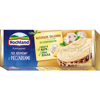 Hochland Z Pieczarkami. Ser Kremowy Topiony W Bloczku. 90 G