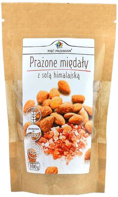 Pięć Przemian Migdały Prażone Z Solą Kłodawską Bezglutenowe 100 G [BIO]