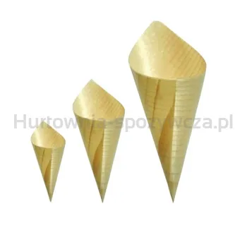 Rożek Drewniany, Fingerfood, 18 Cm, 50 Sztuk, Green Heaven