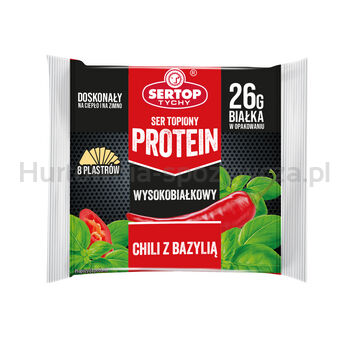 Ser topiony w plastrach protein z chili i bazylią 130 g SERTOP