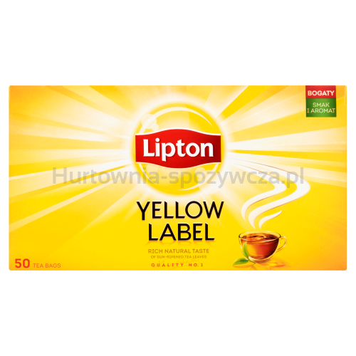 Lipton Herbata Yellow Label Czarna 50 torebek