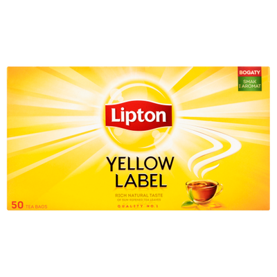 Lipton Herbata Yellow Label Czarna 50 torebek