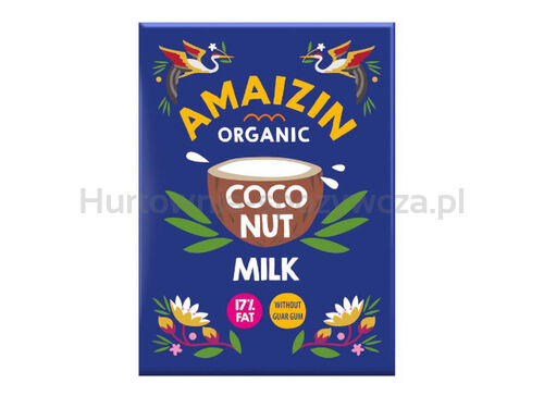 Amaizin Coconut Milk - Napój Kokosowy Bez Gumy Guar (17 % Tłuszczu) Bio 500 Ml (Karton) [BIO]