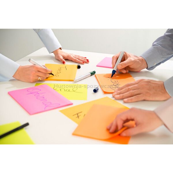 Post-It Karteczki samoprzylepne Super Sticky XXL, BOOST, w linię, 101x152mm, 3x45 kart.  - 3