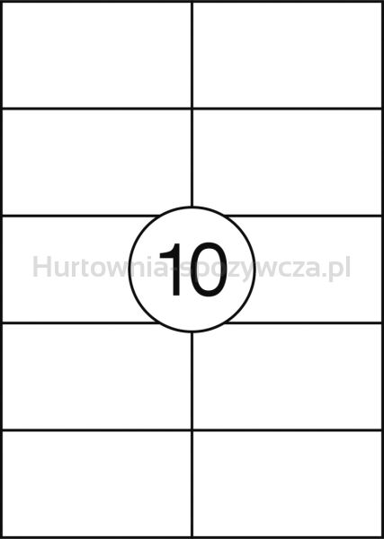 Office Product Etykiety 105x57mm, białe, 100 ark.  - 2