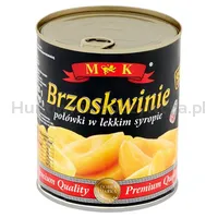 Mk Brzoskwinie Połówki W Lekkim Syropie 820G