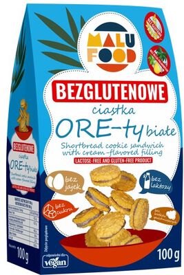 Ciastka ORE-TY BIAŁE BEZGL. B/C 100g