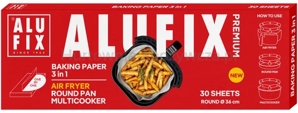 Papier do pieczenia ALUFIX, 3w1, 36cm, 30 arkuszy