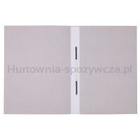 Skoroszyt OFFICE PRODUCTS Budget, karton, z listwą, nadruk, A4, 250gsm, biały - 2