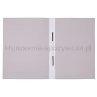 Skoroszyt OFFICE PRODUCTS Budget, karton, z listwą, nadruk, A4, 250gsm, biały - 2