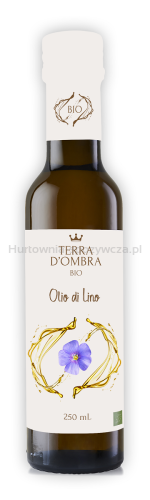 Olej Lniany Tłoczony Na Zimno Bio 250 Ml - Terra D'Ombra [BIO]