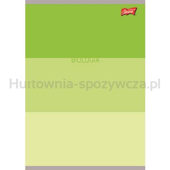 Unipap zeszyt okładka laminowana A5, 60 kartek, krata, biologia ze ściągą COLOR STRIPES