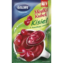 Gellwe Kisiel Słodki Kubek Wiśnia Z Owocami 28G