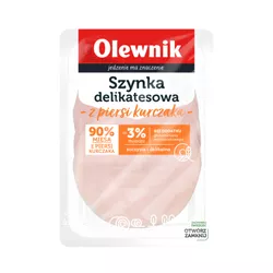 Olewnik Szynka delikatesowa z piersi z kurczaka plastry 100 g
