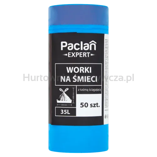 Paclan Expert Worki Na Śmieci Z Taśmą 35L 50 Szt.