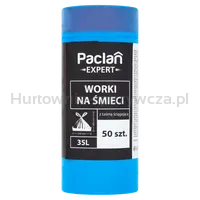 Paclan Expert Worki Na Śmieci Z Taśmą 35L 50 Szt.