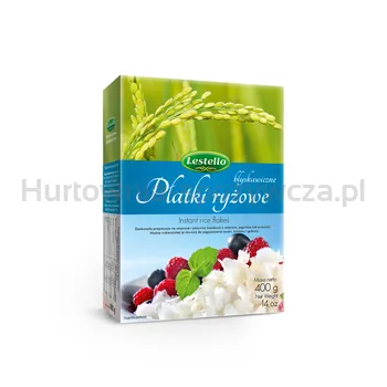 Lestello Płatki Ryżowe Błyskawiczne 400 G