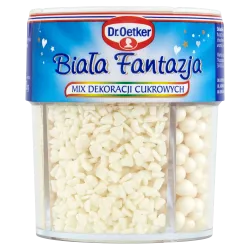 Dr.Oetker Biała Fantazja Mix Dekoracji Cukrowych 73 G