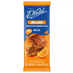 Wedel Czekolada mleczna &amp orzeszki, żelki i chrupki 150g