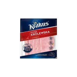 Szynka królewska wieprzowa plastry 120 g Krakus