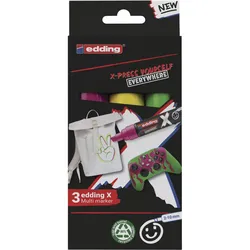 Edding Multi Marker E-6900 Cukierkowe Kolory, Zestaw 3 Szt. 