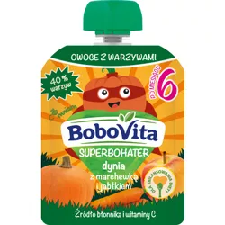 BoboVita Superbohater Mus dynia z marchewką i jabłkiem po 6 miesiącu 80 g
