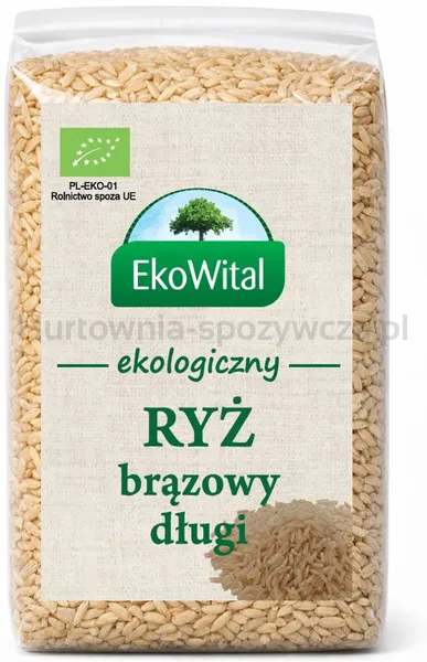 Ryż Brązowy Długoziarnisty Bio 500 G