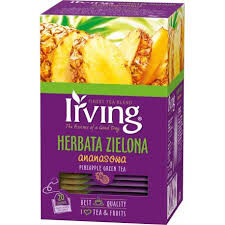 Irving Herbata Zielona Ananas 30 G (20 Kopert)