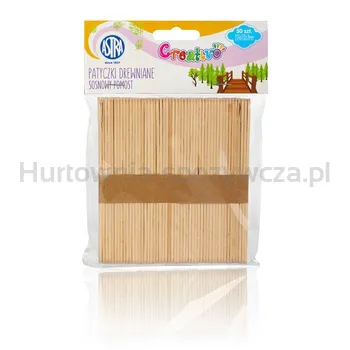 Sosnowy Pomost Patyczki Drewniane 50 Sztuk 