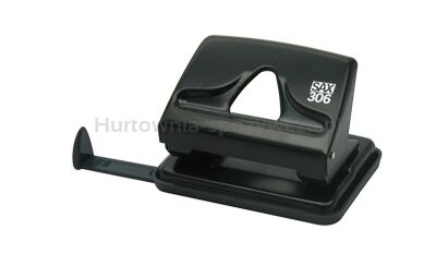 Dziurkacz SAX306, dziurkuje do 20 kartek, czarny